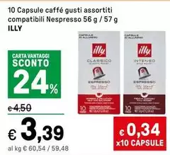 Illy - 10 Capsule Caffé Compatibili Nespresso Illy - 10 Capsule Caffé Compatibili Nespresso