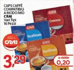 Crai - Caps Caffè Compatibili A Modo Mio Crai - Caps Caffè Compatibili A Modo Mio