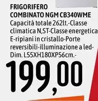 Ngm - Frigorifero Combinato CB340WME Ngm - Frigorifero Combinato CB340WME