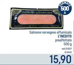 L'inedito - Salmone Norvegese Affumicato L'inedito - Salmone Norvegese Affumicato