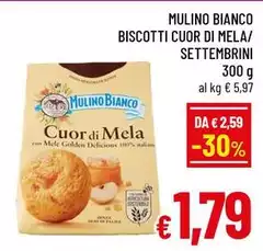 Mulino Bianco - Biscotti Cuor Di Mela/Settembrini Mulino Bianco - Biscotti Cuor Di Mela/Settembrini