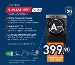 Hoover - H-Wash 550 Slim H5WPB447AMBCB8-S Hoover - H-Wash 550 Slim H5WPB447AMBCB8-S