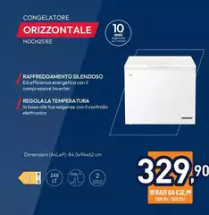 Hoover - Congelatore Orizzontale HOCH251EE Hoover - Congelatore Orizzontale HOCH251EE