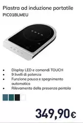 Smeg - Piastra Ad Induzione Portatile PIC01BLMEU