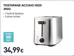 Electroline - Tostapane Acciaio Inox 392G Electroline - Tostapane Acciaio Inox 392G