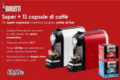 Bialetti - Super + 32 Capsule Di Caffe Bialetti - Super + 32 Capsule Di Caffe