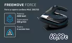 Rowenta - Freemove Force Ferro A Vapore Cordless Mod. DE6725 Rowenta - Freemove Force Ferro A Vapore Cordless Mod. DE6725