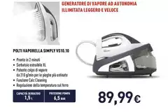 Polti - Vaporella Simply VS10.10 Polti - Vaporella Simply VS10.10
