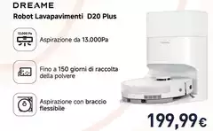 Dreame - Robot Lavapavimenti D20 Plus