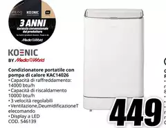 Peaq - Condizionatore Portatile Con Pompa Di Calore KAC14026 Peaq - Condizionatore Portatile Con Pompa Di Calore KAC14026