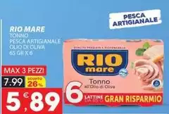 Rio Mare - Tonno Pesca Artigianale Olio Di Oliva Rio Mare - Tonno Pesca Artigianale Olio Di Oliva