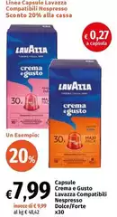 Lavazza - Capsule Crema E Gusto Compatibili Nespresso Dolce/Forte Lavazza - Capsule Crema E Gusto Compatibili Nespresso Dolce/Forte
