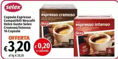 Selex - Capsule Espresso Compatibili Nescafé Dolce Gusto Selex - Capsule Espresso Compatibili Nescafé Dolce Gusto