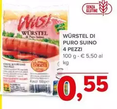 Bonelli - Würstel Di Puro Suino 4 Pezzi Bonelli - Würstel Di Puro Suino 4 Pezzi