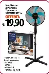Termozeta - Ventilatore A Piantana Termozeta - Ventilatore A Piantana