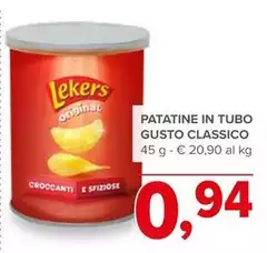 Lekers - Patatine In Tubo Gusto Classico