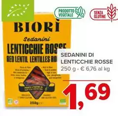 Biorì - Sedanini Di Lenticchie Rosse Biorì - Sedanini Di Lenticchie Rosse