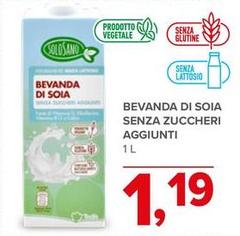 Bevanda Di Soia Senza Zuccheri Aggiunti