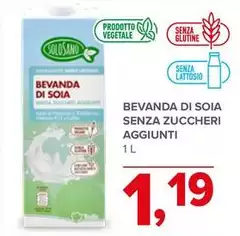 Bevanda Di Soia Senza Zuccheri Aggiunti