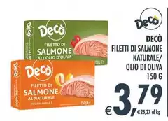 Gusto decò - Filetti Di Salmone Naturale/Olio Di Oliva Gusto decò - Filetti Di Salmone Naturale/Olio Di Oliva