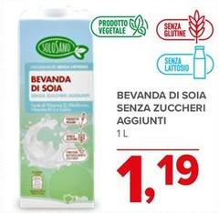 Bevanda Di Soia Senza Zuccheri Aggiunti