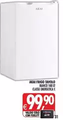Akai - Frigo Tavolo Bianco 100% Classe Akai - Frigo Tavolo Bianco 100% Classe