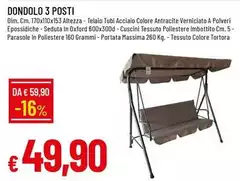 Oxford - Dondolo 3 Posti Oxford - Dondolo 3 Posti