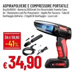 DCG - Aspirapolvere E Compressore Portatile