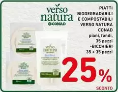 Conad - Piatti Biodegradabili E Compostabili Verso Natura Conad - Piatti Biodegradabili E Compostabili Verso Natura