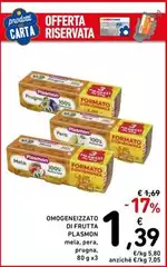 Plasmon - Omogeneizzato Di Frutta Plasmon - Omogeneizzato Di Frutta