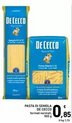 De Cecco - Pasta Di Semola De Cecco - Pasta Di Semola
