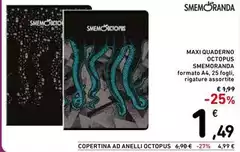 Smemoranda - Maxi Quaderno Octopus Smemoranda - Maxi Quaderno Octopus