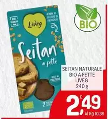 Liveg - Seitan Naturale Bio A Fette Liveg - Seitan Naturale Bio A Fette