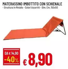 Materassino Imbottito Con Schienale