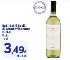 Bigi - Est! Est!! Est!!! Di Montefiascone D.O.C. Bigi - Est! Est!! Est!!! Di Montefiascone D.O.C.