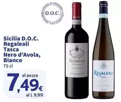 Regaleali - Sicilia D.O.C. Tasca Nero D'Avola, Bianco Regaleali - Sicilia D.O.C. Tasca Nero D'Avola, Bianco