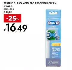 Oral B - Testine Di Ricambio Pro Precision Clean