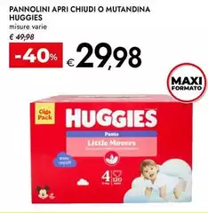Huggies - Pannolini Apri Chiudi O Mutandina Huggies - Pannolini Apri Chiudi O Mutandina