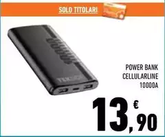 Solo - Power Bank Cellularline 10000a Solo - Power Bank Cellularline 10000a