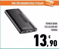 Cellularline - Power Bank 10000a Cellularline - Power Bank 10000a