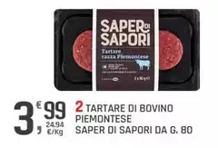 Saper di sapori - 2 Tartare Di Bovino Piemontese Saper di sapori - 2 Tartare Di Bovino Piemontese