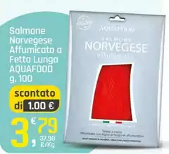 Aquafood - Salmone Norvegese Affumicato A Fetta Lunga Aquafood - Salmone Norvegese Affumicato A Fetta Lunga