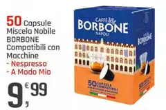 Caffe borbone - 50 Capsule Miscela Nobile Compatibili Con Macchine Caffe borbone - 50 Capsule Miscela Nobile Compatibili Con Macchine