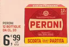 Peroni - 12 Bottiglie Da Cl. 33 Peroni - 12 Bottiglie Da Cl. 33
