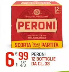 Peroni -  12 Bottiglie Da Cl. 33