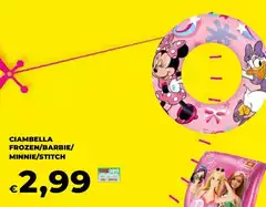 Ciambella Frozen/Barbie/Minnie/Stitch Ciambella Frozen/Barbie/Minnie/Stitch