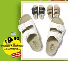 Le Cose - Sandalo Donna Modellasca, Doppia Fascia O Infrafica Con Sottopipe In Pellèe Le Cose - Sandalo Donna Modellasca, Doppia Fascia O Infrafica Con Sottopipe In Pellèe