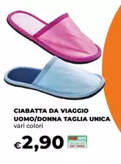 Ciabatta Da Viaggio Uomo/Donna Taglia Unica Ciabatta Da Viaggio Uomo/Donna Taglia Unica