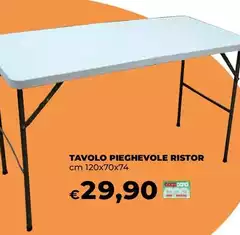 Tavolo Pieghevole Ristor