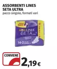 Lines - Assorbenti Seta Ultra